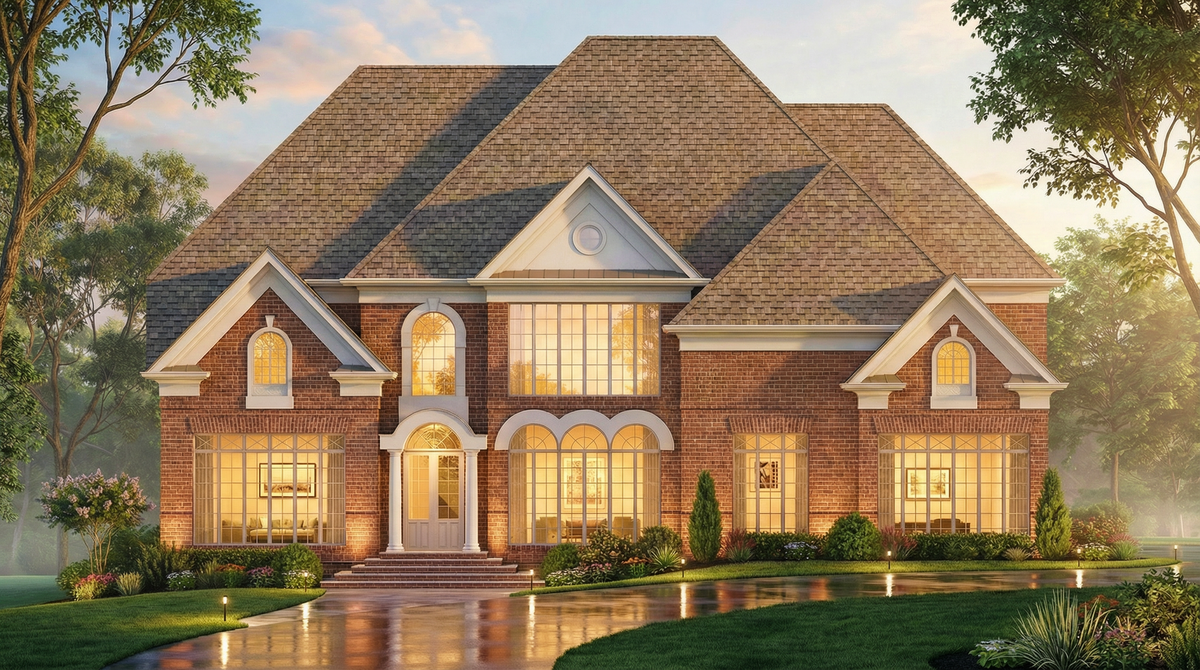 Elegant 5-bedroom home with two owner's suites and walkout basement.