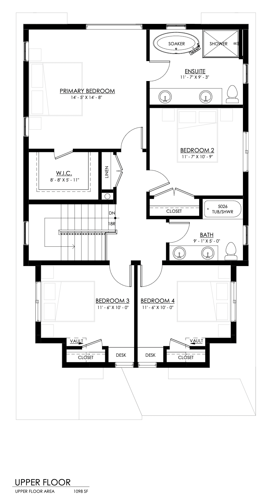 Arlington Second Floor Plan