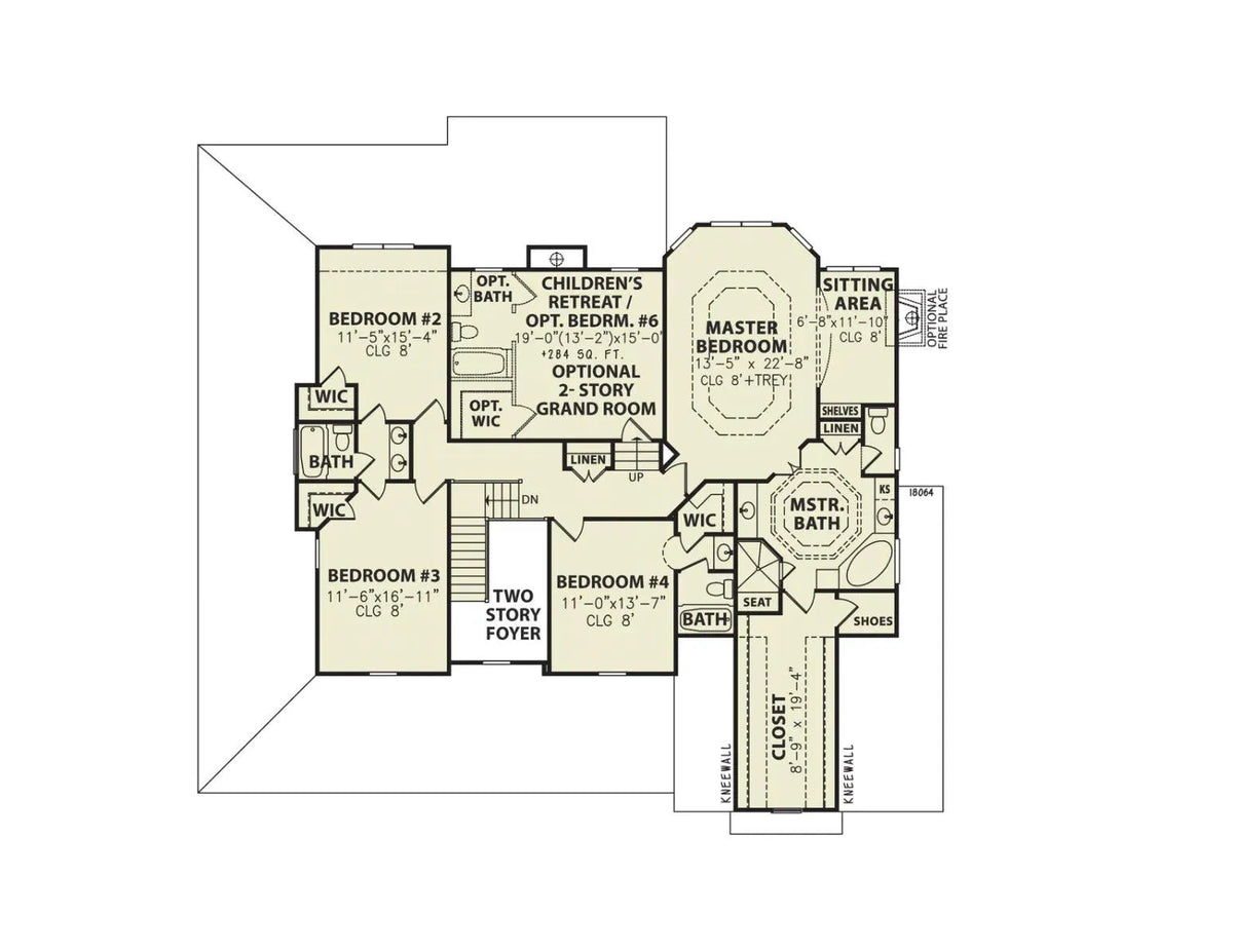 Astoria C - Archival Designs House Plans, floor plan