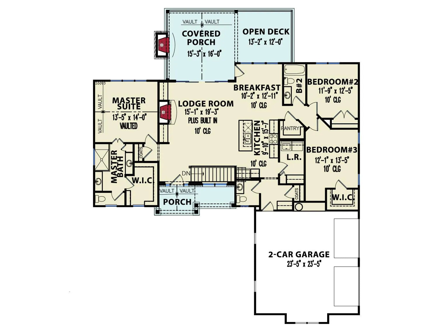 Autumn Glen Farmhouse C - Archival Designs House Plans