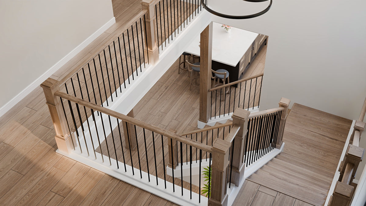 AJ7722-A Modern Farmhouse Stairs, 4 Bedrooms, 4 Bathrooms | Plan 1062 