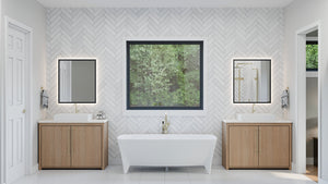 AJ8217-A Modern Farmhouse Master Bathroom, 4 Bedrooms, 3.5 Bathrooms | VD1034 House Plan 