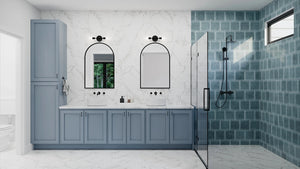 AJ7641-A Modern Transitional House Master Bathroom, 3 Bedrooms, 2 Bathrooms | Plan VD1065 