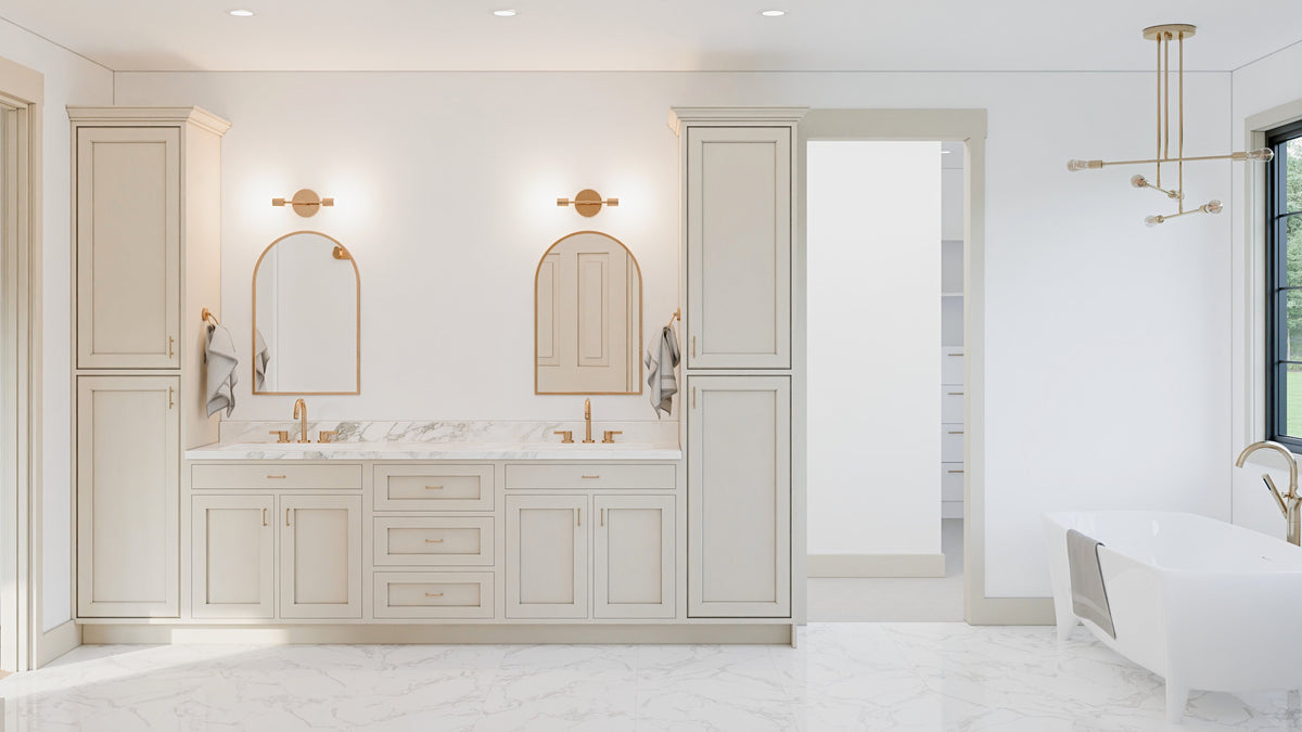 AJ7855-A Modern Farmhouse Master Bathroom, 2 to 3 Bedrooms, 2.5 Bathrooms | Plan VD1066