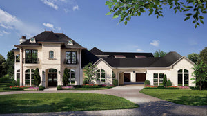 F8041-A French Country House, 5 Bedrooms, 5.5 Bathrooms | Becky Jane Exterior-3