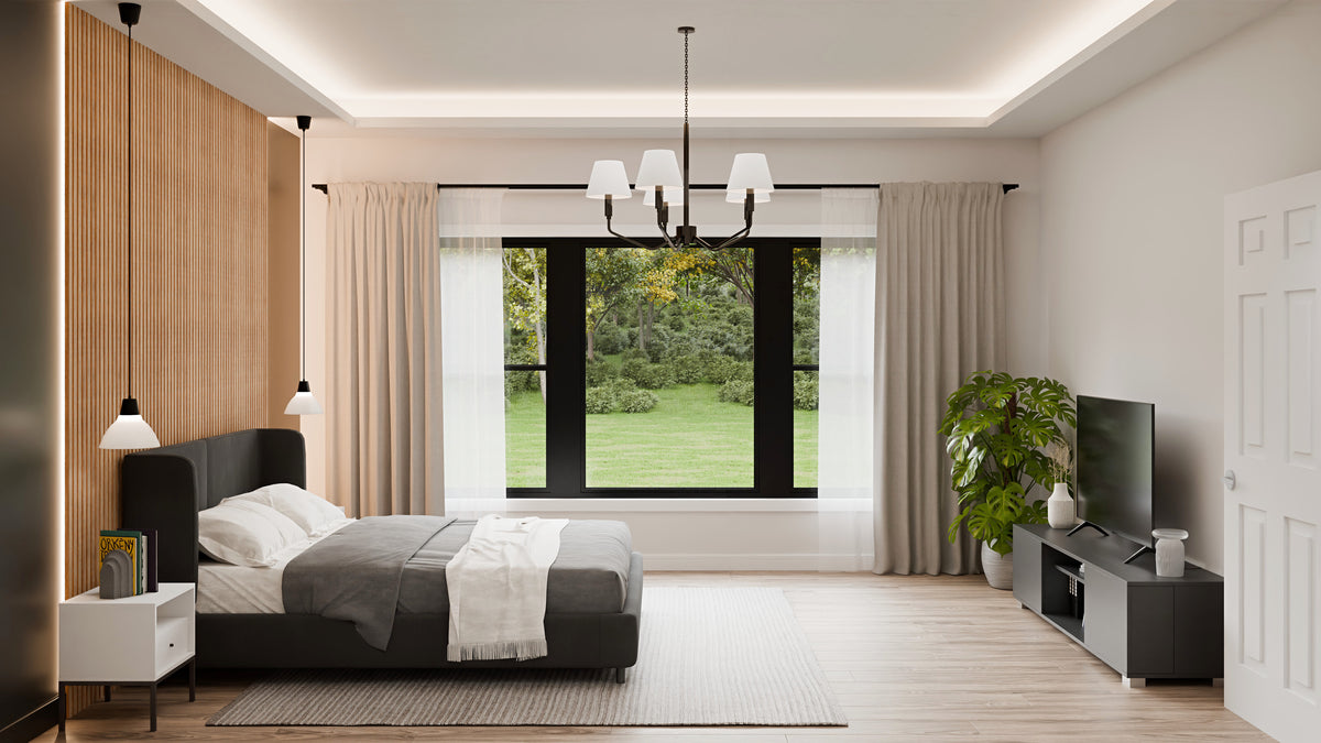 AJ7727-A Modern Farmhouse Master Bedroom, 3 Bedrooms, 2 Bathrooms | Plan 1064 