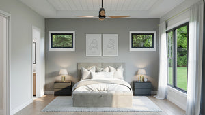 AJ8217-A Modern Farmhouse Master Bedroom, 4 Bedrooms, 3.5 Bathrooms | VD1034 House Plan 