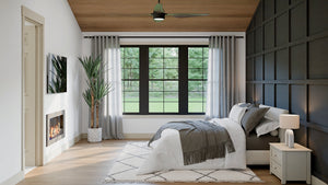 AJ7855-A Modern Farmhouse Master Bedroom, 2 to 3 Bedrooms, 2.5 Bathrooms | Plan VD1066