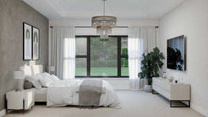 AJ8093-A Modern Farmhouse Master Bedroom, 3 Bedrooms, 2.5 Bathrooms | VD1069 House Plan 
