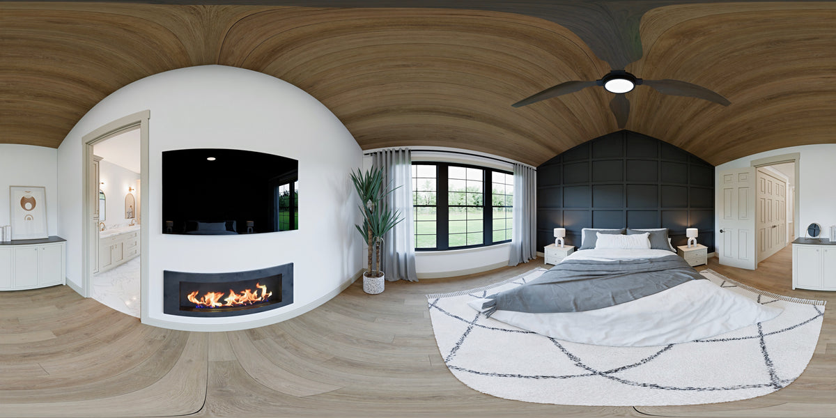 AJ7855-A Modern Farmhouse Bedroom Panorama, 2 to 3 Bedrooms, 2.5 Bathrooms | Plan VD1066