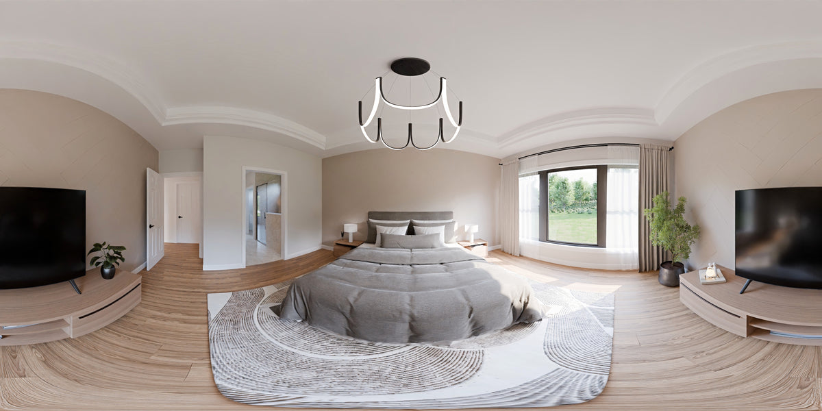 AJ7726-A Craftsman House Bedroom Panorama, 3 Bedrooms, 2.5 Bathrooms | Plan 1063