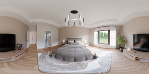AJ7726-A Craftsman House Bedroom Panorama, 3 Bedrooms, 2.5 Bathrooms | Plan 1063