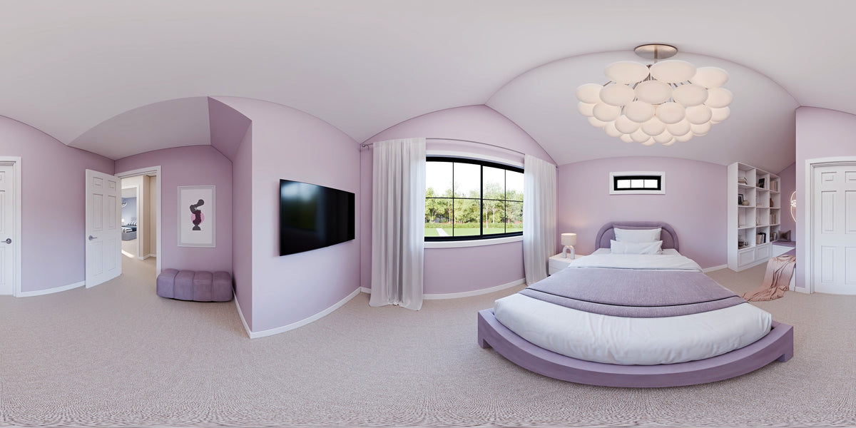 AJ7856-A Craftsman House Bedroom Panorama, 3 to 4 Bedrooms, 2.5 Bathrooms | Plan VD1067