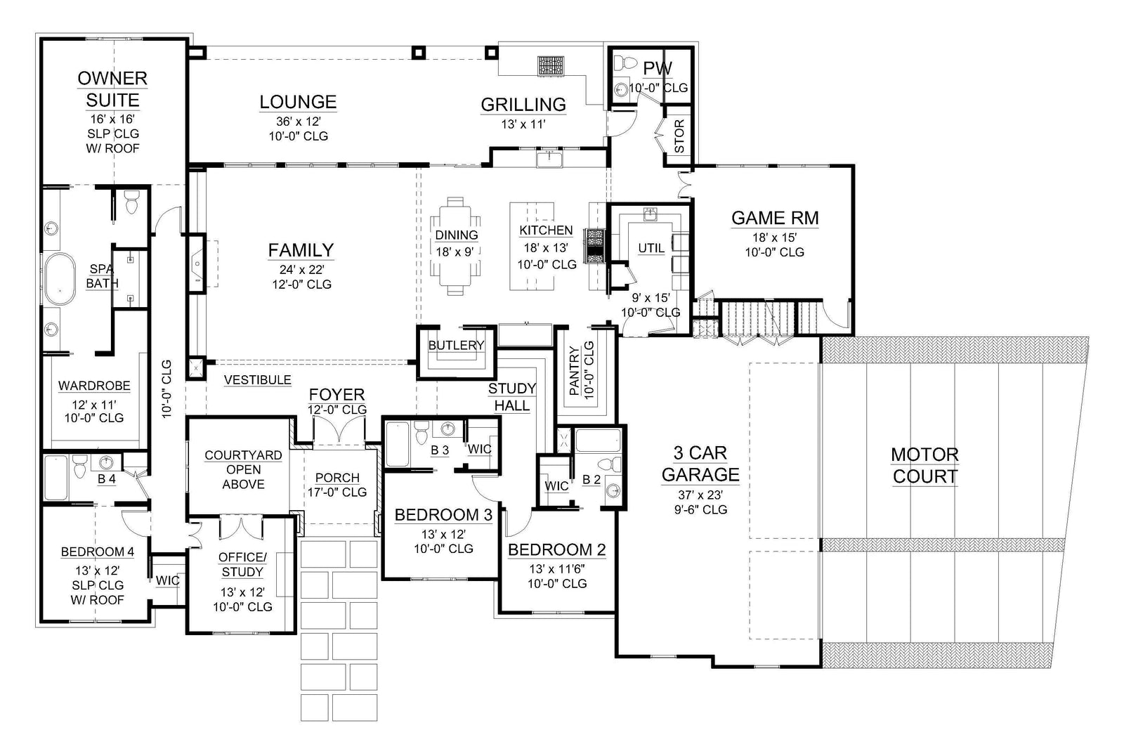 Bella Vista House Plan - Archival Designs House Plans