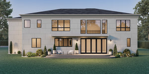 AC8175-A Contemporary House, 5 Bedrooms, 5.5 Bathrooms | Manjot Singh House Plan Exterior-2