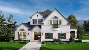 European Style 3,459 Sq Ft 4-Bedroom Home with Game Room and Elegant Layout