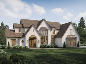 S8377-A French Country House, 4 Bedrooms, 3.5 Bathrooms | Burlington House Plan Exterior
