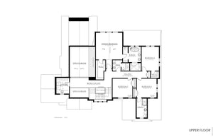 S8377-A French Country House Second Floor Plan, 4 Bedrooms, 3.5 Bathrooms | Burlington House Plan 