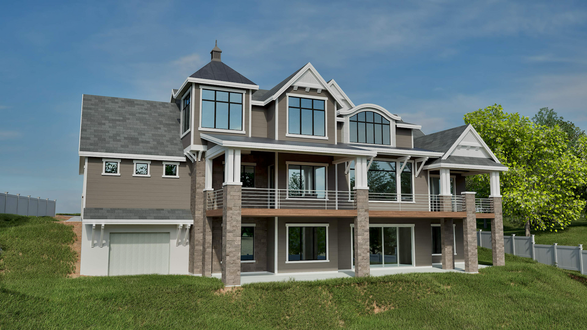 Elegant 6-Bedroom Home with Wraparound Porch and Walkout Basement