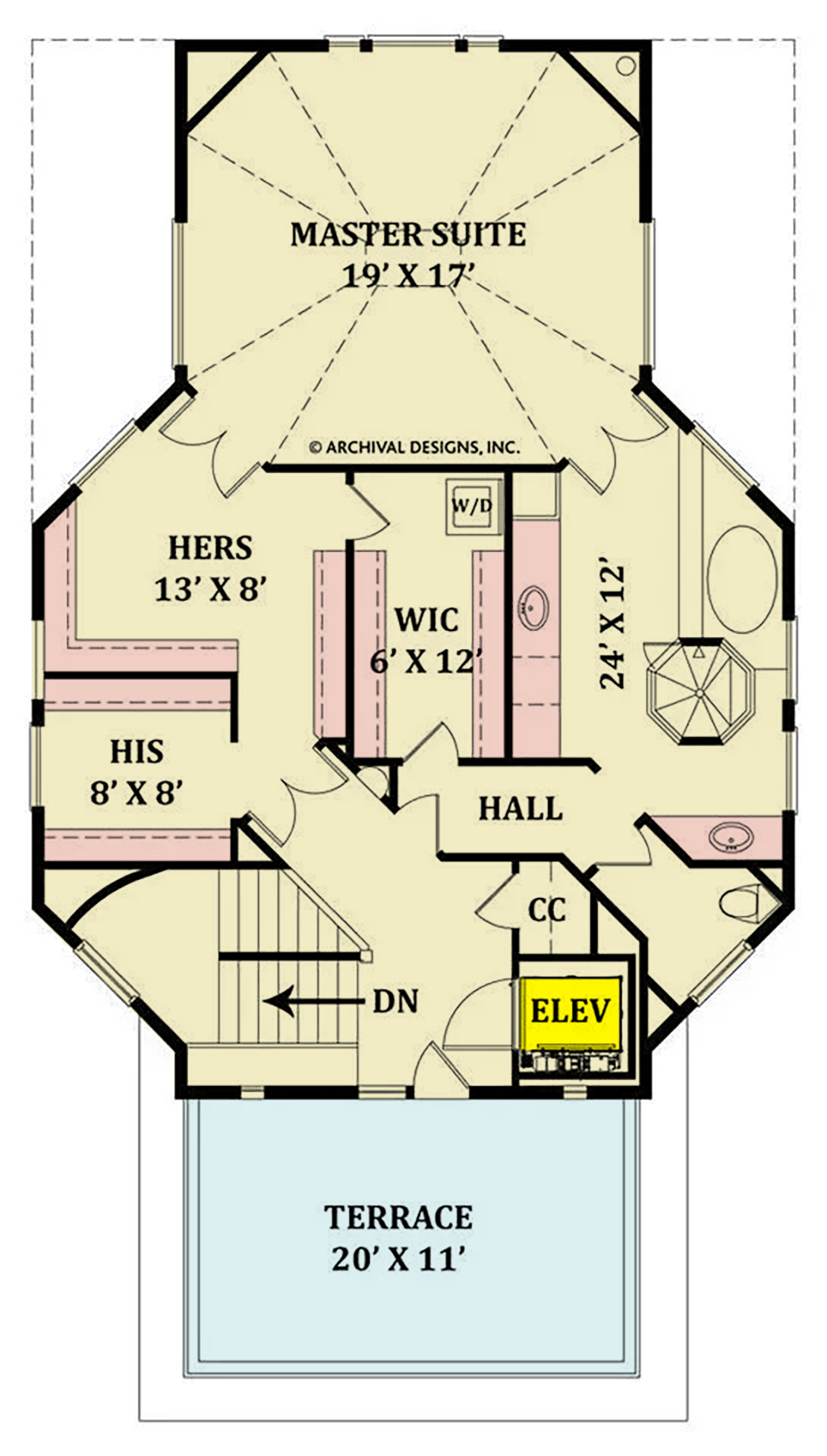 Balleroy House Plan - Archival Designs House Plans, floor plan