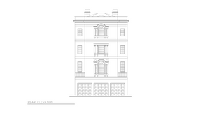 A050-A Balleroy House Rear Elevation