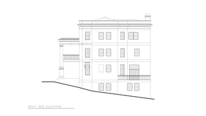 A050-A Balleroy House Right Elevation