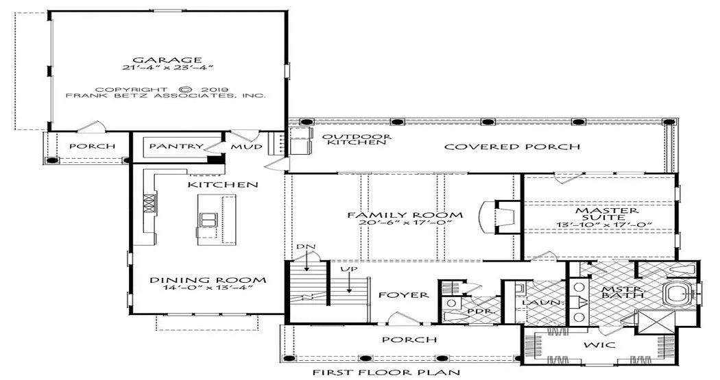 Barbourville - Archival Designs House Plans, floor plan