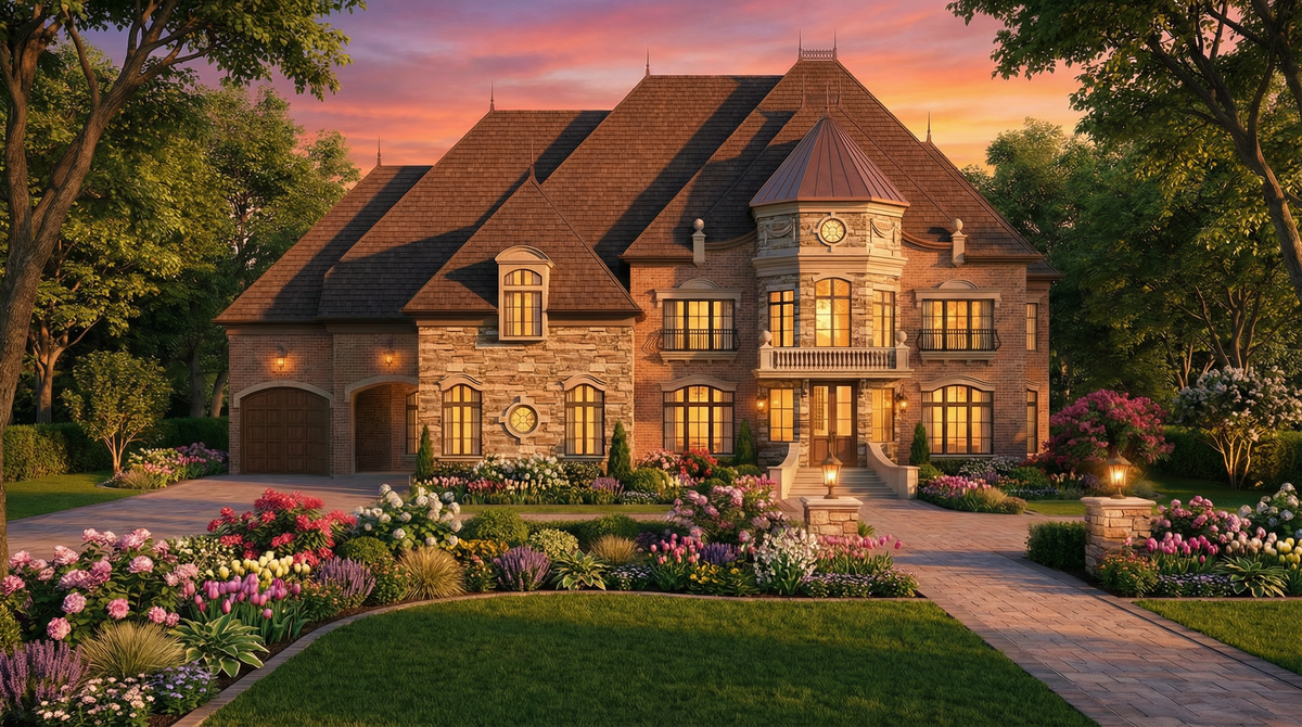 Luxurious 6-Bedroom Home with Grilling Terrace, Guest Suite, and Elegance