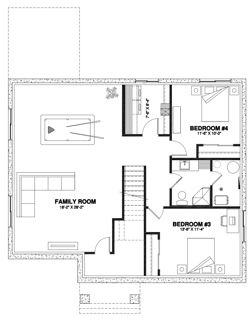 Barrington 4 Basement Floor Plan