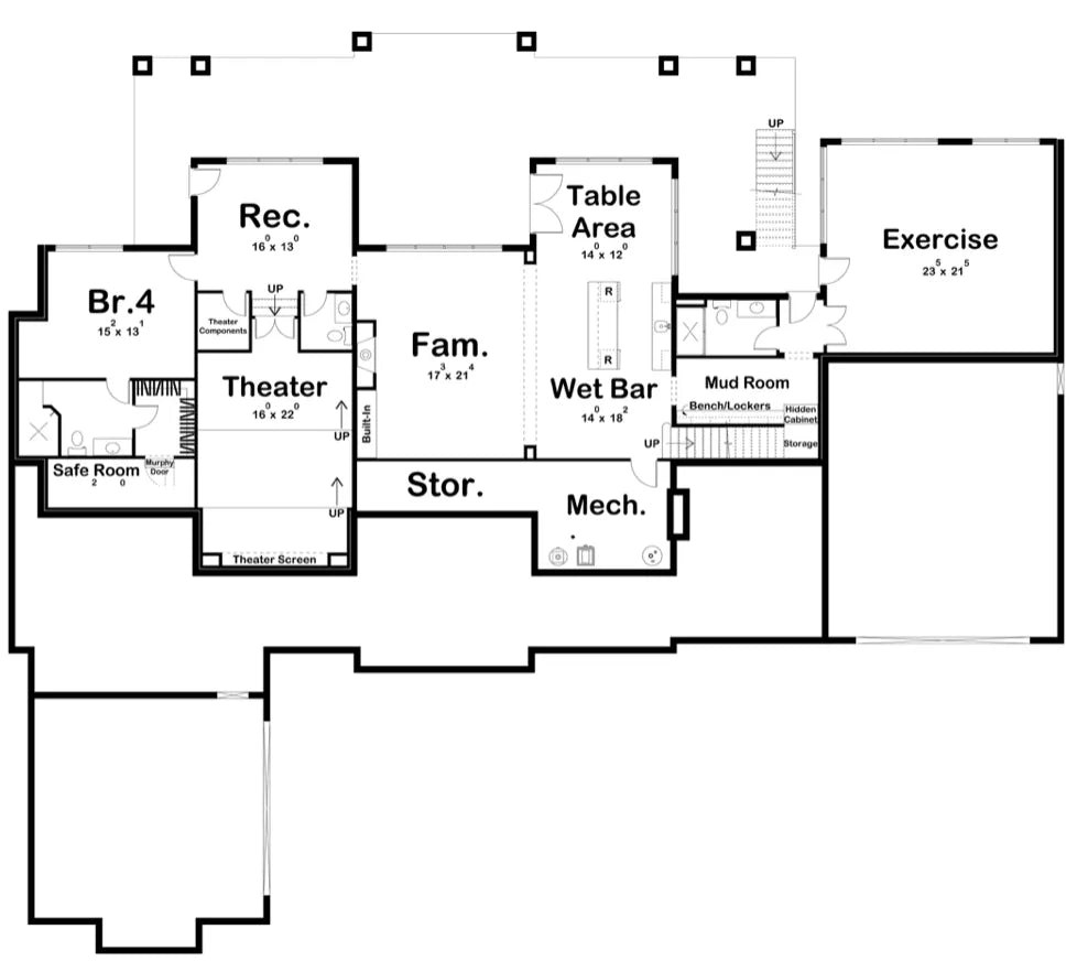 Ridgewood House Plan - Archival Designs House Plans, floor plan