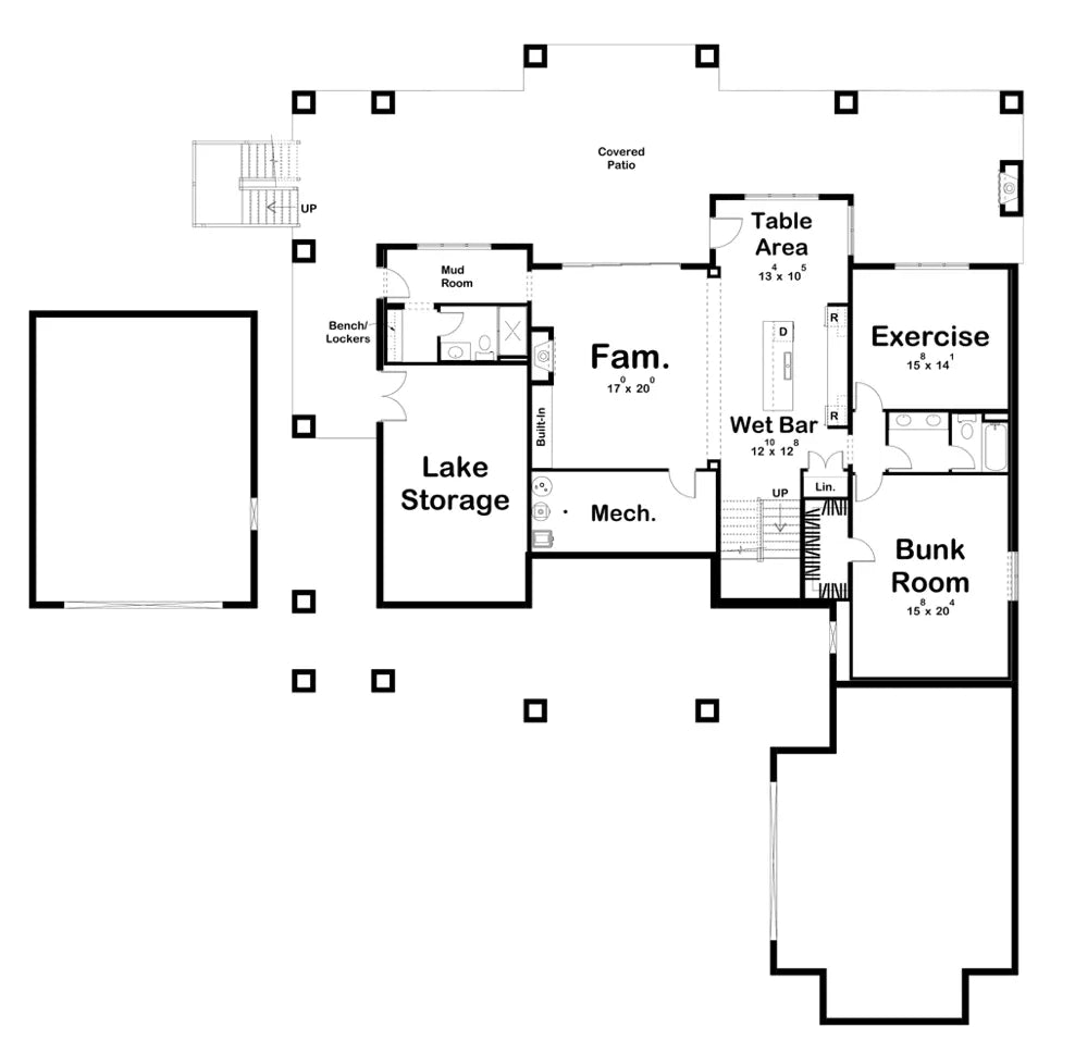 Copper Mill House Plan - Archival Designs House Plans, floor plan