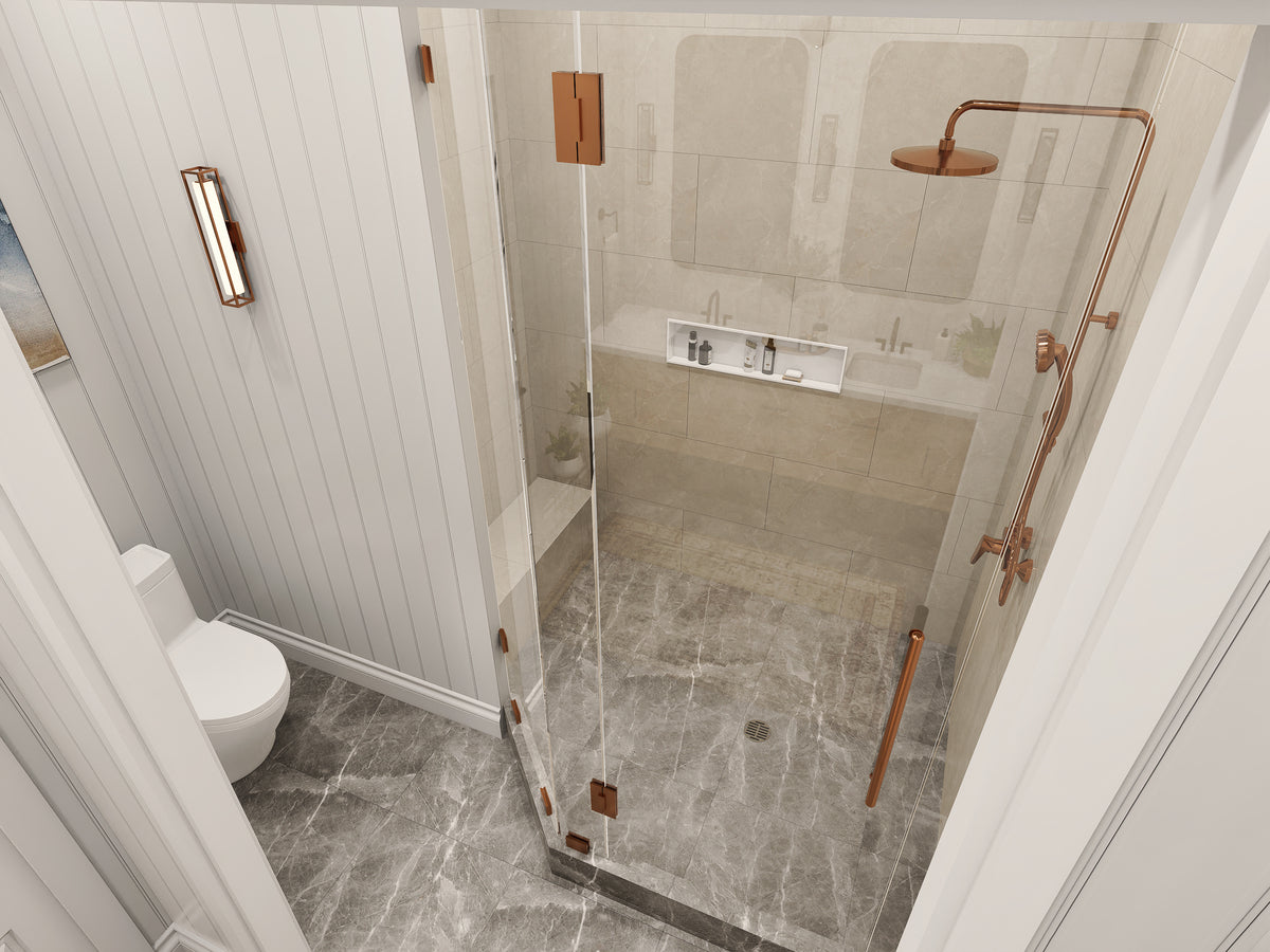 A8073-A Modern Farmhouse Master Bathroom, 3 Bedrooms, 2.5 Bathrooms | Persimmon House Plan 