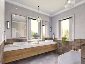 Urban Ridge Contemporary House Plan 3 Beds, 2 Bath - Bathroom Interior