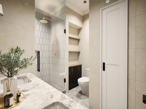 25124 Blues 3 Traditional Style Plan 3-Beds, 2.5 Bathrooms, Bathroom 2