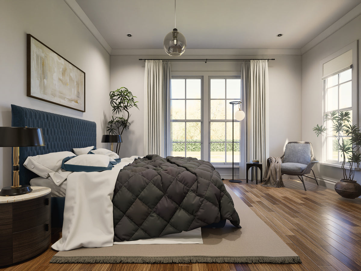 25124 Blues 3 Traditional Style Plan 3-Beds, 2.5 Bathrooms, Bedroom