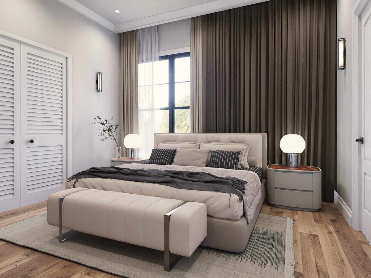 A8073-A Modern Farmhouse Master Bedroom, 3 Bedrooms, 2.5 Bathrooms | Persimmon House Plan 