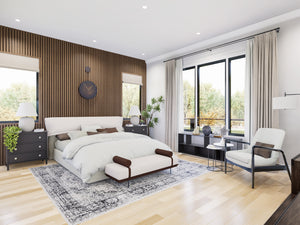 A802-A Urban Oak Contemporary Craftsman House Plan Interior Bedroom