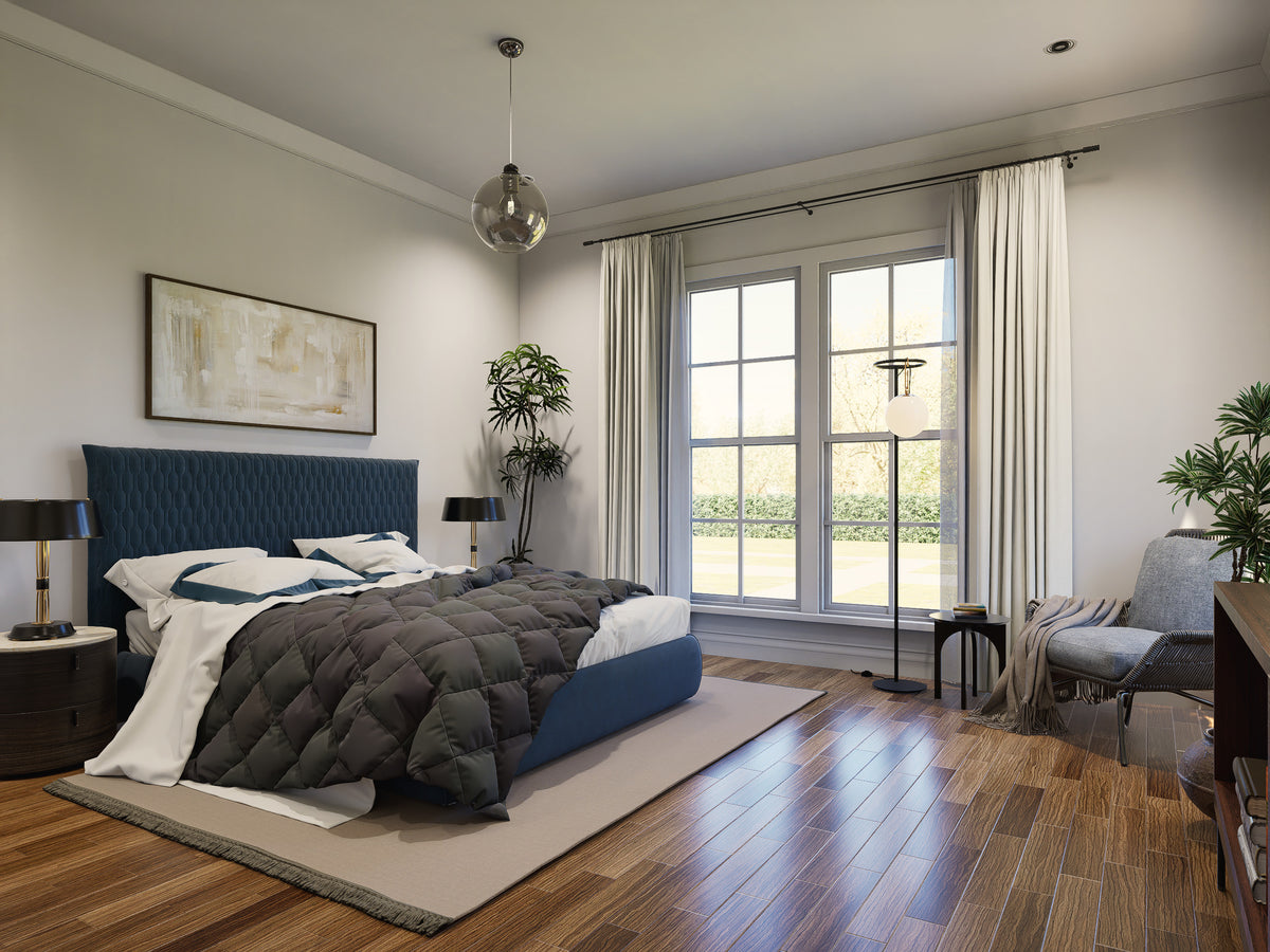 25124 Blues 3 Traditional Style Plan 3-Beds, 2.5 Bathrooms, Bedroom 2