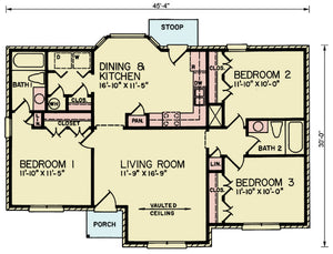 Bell 2 House Plan Archival Design Floor Plan