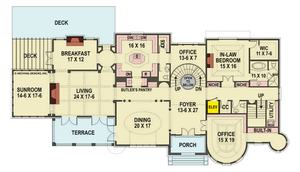 A071-A Bernini Estates House, Archival Design, First Floor Plan