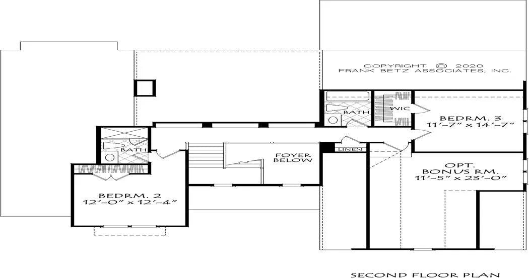 Blair Valley - Archival Designs House Plans, floor plan