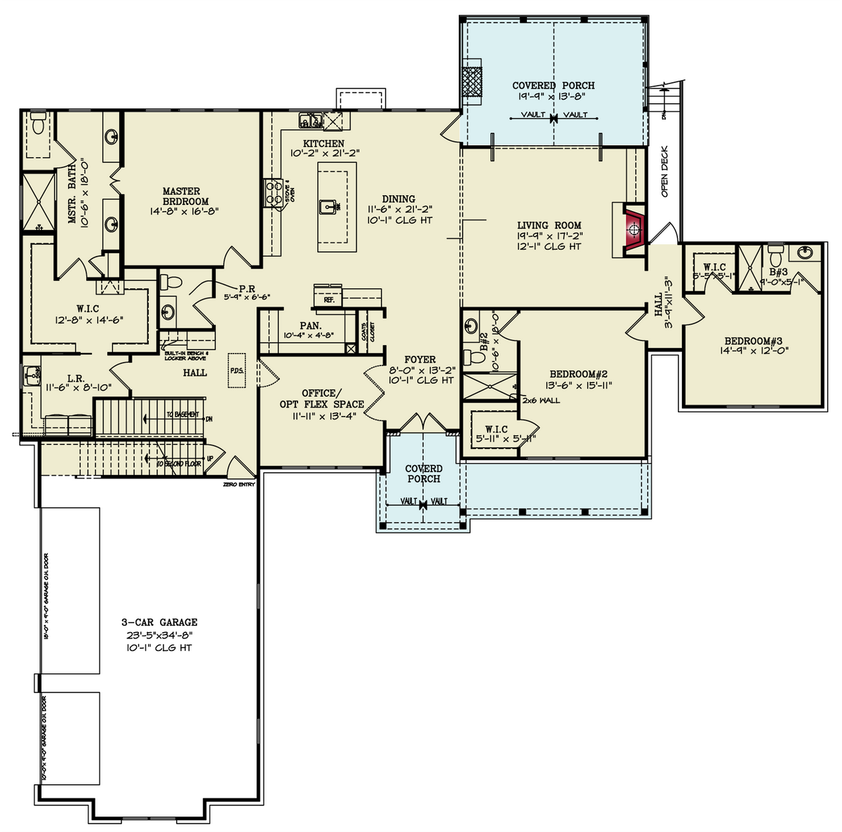 Blossom Hill House Plan First Floor Plan