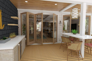 X7315-A Blue Isle I House Rear Covered Porch