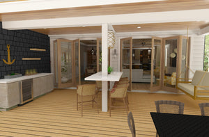 X7315-A Blue Isle I House Rear Covered Porch