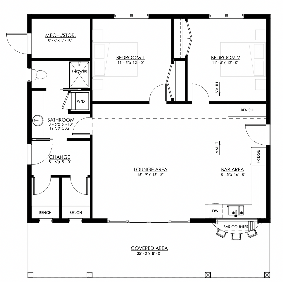 Bolsa Pool House Plan