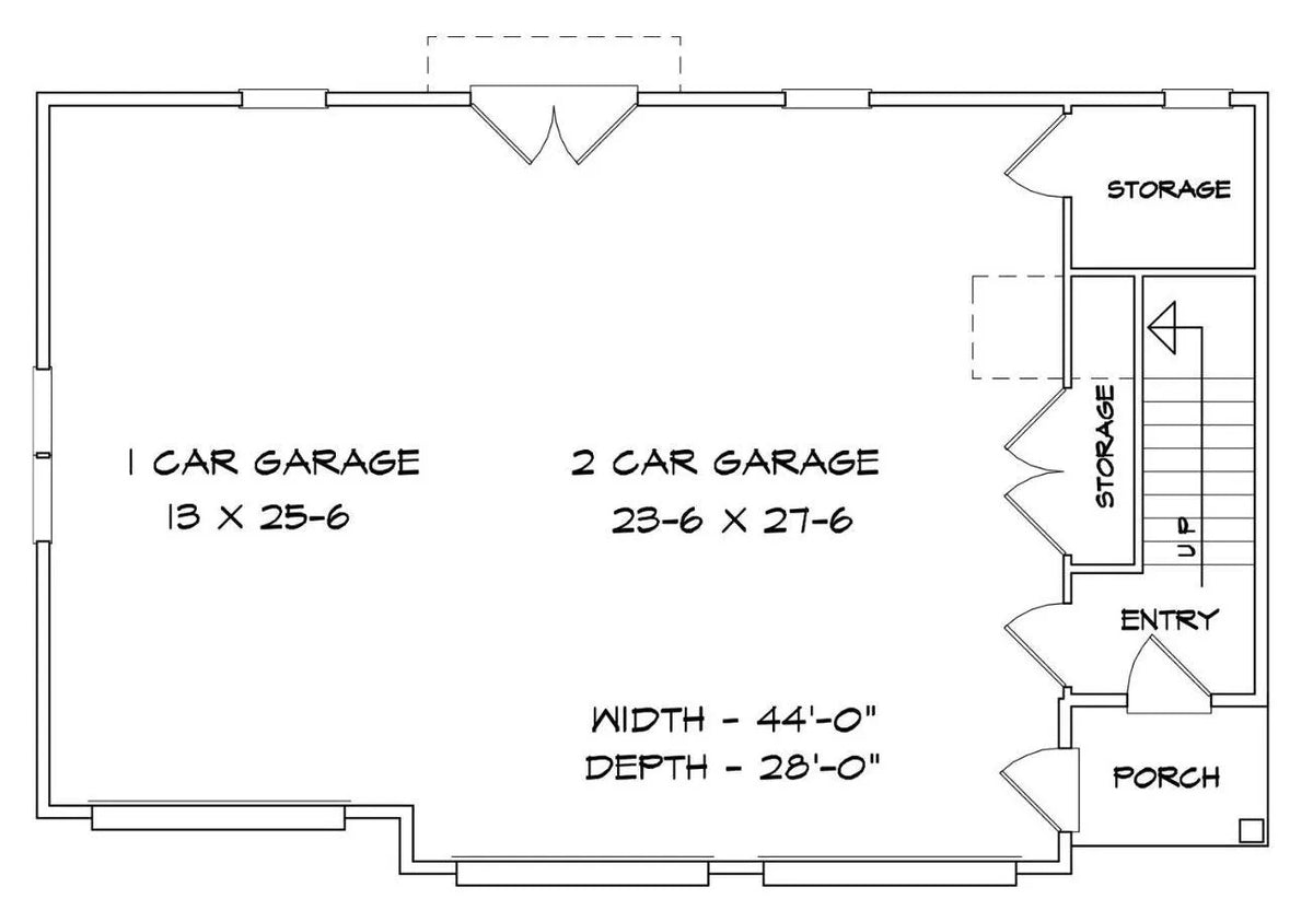 Brandenburg Garage Plan - Archival Designs House Plans, floor plan