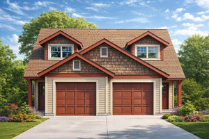 AM8108-A Craftsman Duplex House, 6 Bedrooms, 4 Bathrooms | Braydon House Plan Exterior-2
