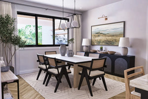 A7571-A Modern House Breakfast Area, 3 Bedrooms, 3.5 Bathrooms | Sweet Clover House