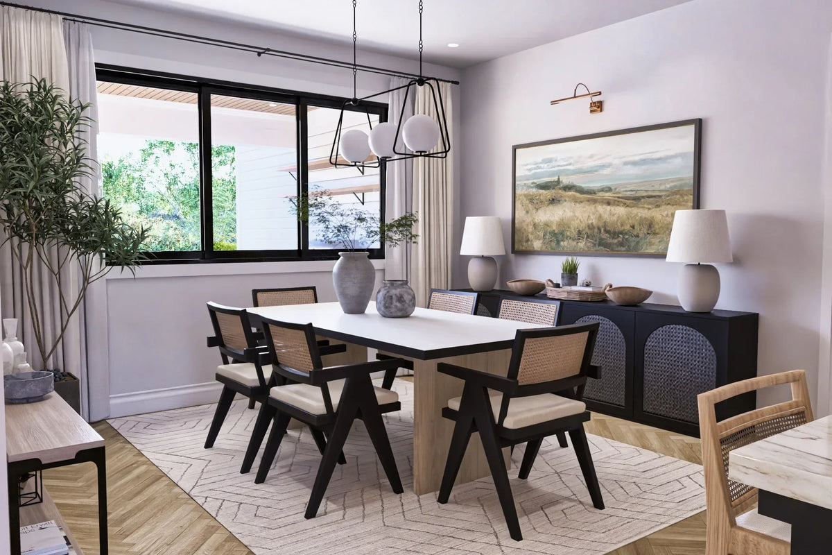 A7572-A Modern Farmhouse Breakfast Area, 3 Bedrooms, 3.5 Bathrooms | Sweet Maple House
