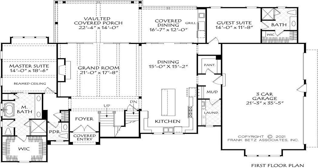 Bristol Walk House Plan - Archival Designs House Plans, floor plan